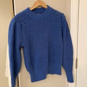 Cornflower blue crewneck sweater